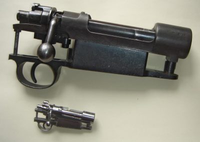 The full-size and miniature Mauser bolt-action systems.