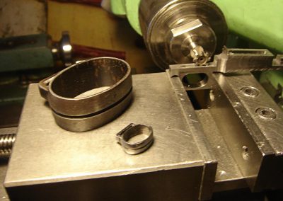 Machining the Mauser trigger guard.