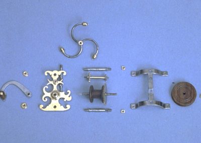 The tiny individual components for the clock jack.