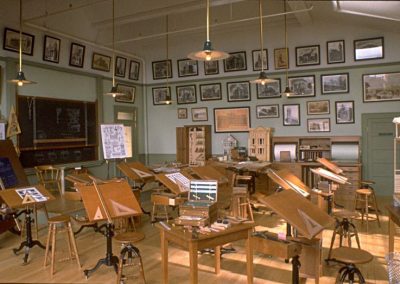 Bill's miniature drafting classroom.