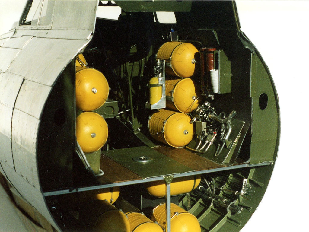 An interior view of Guillermo's B-17 Flying Fortress.