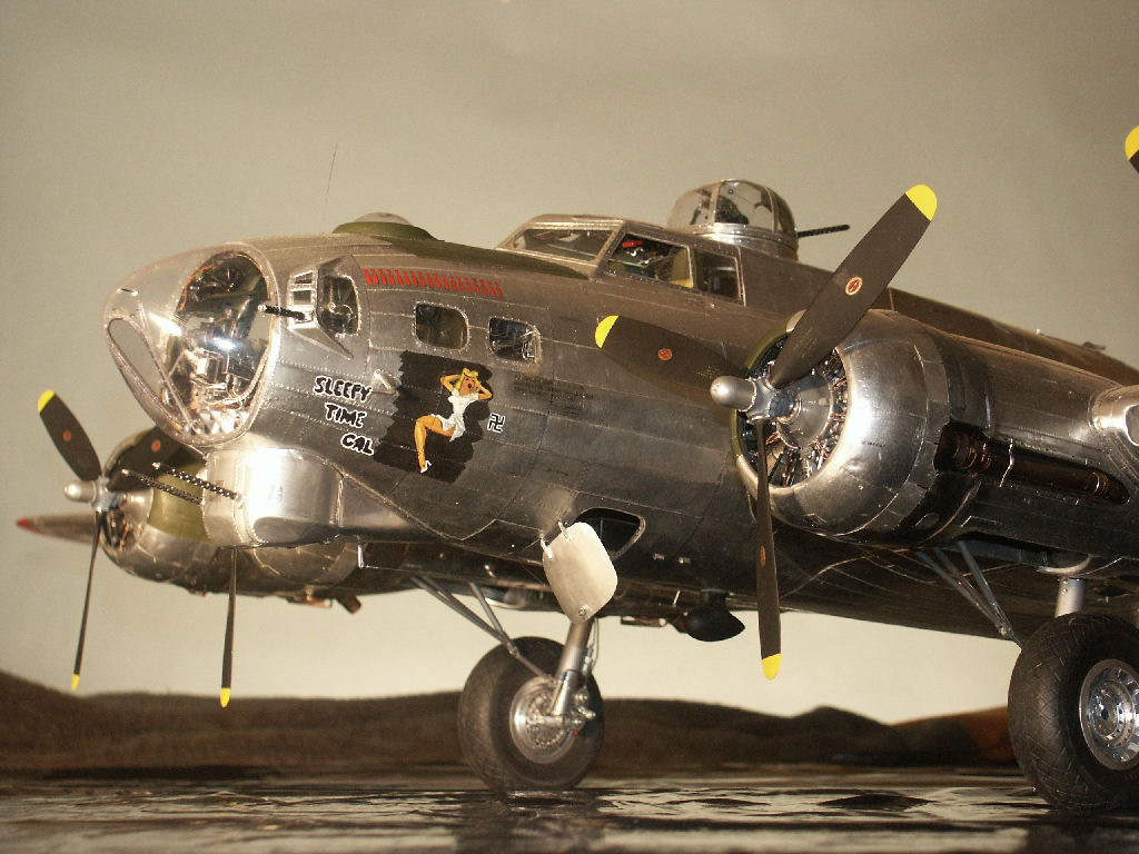 A flawless 1/15 scale B-17 model built by Guillermo Rojas-Bazan.