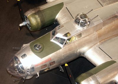 A close-up of the B-17 model.