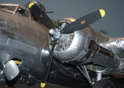 A close look at the B-17 propeller.