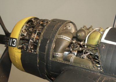 A close-up of the Corsair engine.