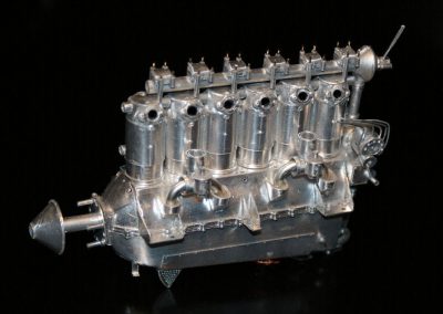 The inline 6-cylinder Junkers L2 engine is shown here before painting.
