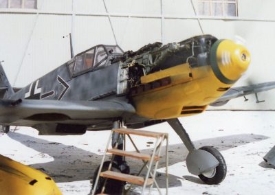 A front view of the Bf 109E.