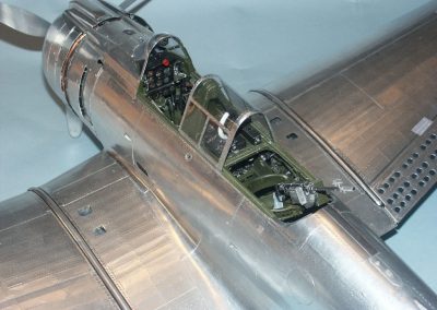 A close view of the miniature Dauntless model.