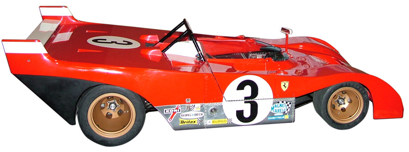 Pierre’s incredible 1/3 scale Ferrari 312 PB race car. 