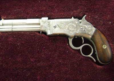 David Kucer's miniature 1854 Smith & Wesson Volcanic pistol.