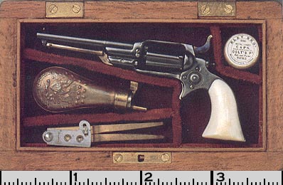  David’s miniature Colt Root Model 1855 revolver. 