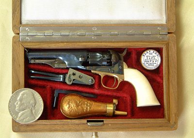 A 1/3 scale 1862 Colt Police Model Cap and Ball pistol set by David.