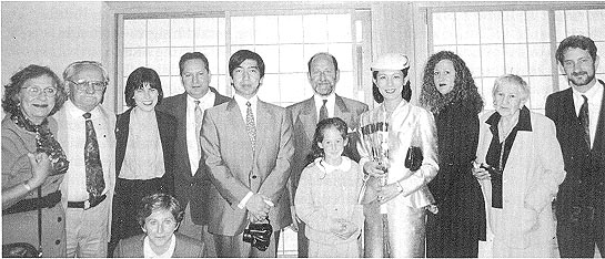Their Imperial Highness, Prince and Princess Takamado of Japan, with the Kucer family.
