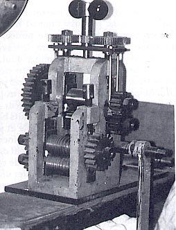 Another older tool from David’s shop—a jeweler’s rolling machine.
