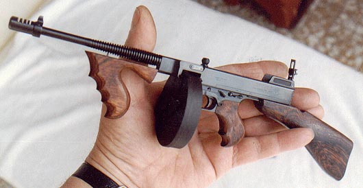 David's 1/3 scale Thompson machine gun. 