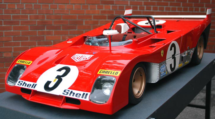 Pierre's 1/3 scale Ferrari 312 PB.