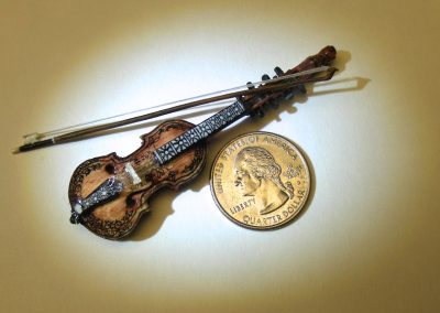 A tiny Norwegian fiddle.