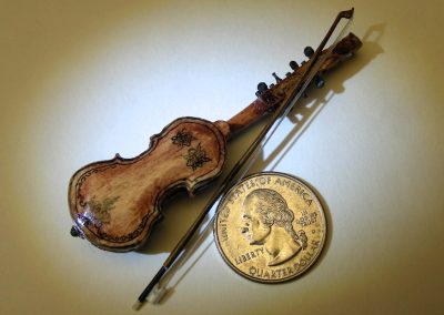 Another look at the mini Hardanger fiddle.