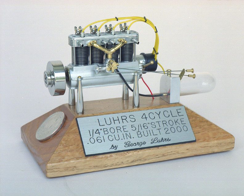 George’s second version of the miniature four-cylinder engine.
