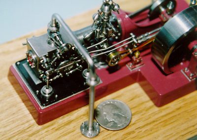 Bill's miniature Corliss engine.