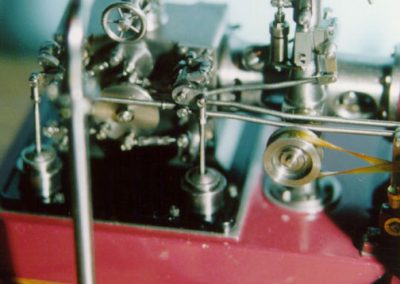 This close-up shows some of the components of the regulator mechanism.