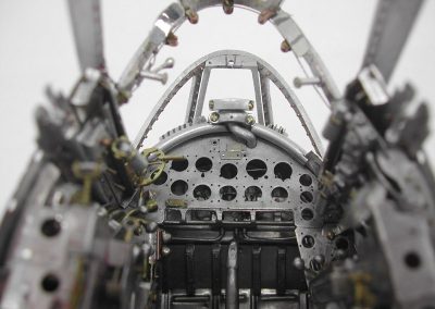 A close-up of the instrument panel.