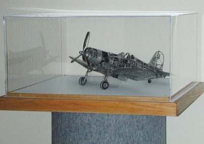 Young's Corsair display at the Craftsmanship Museum.