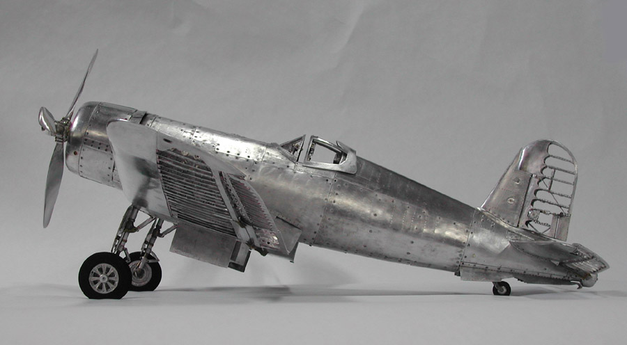 A side profile of Young's second Corsair model.