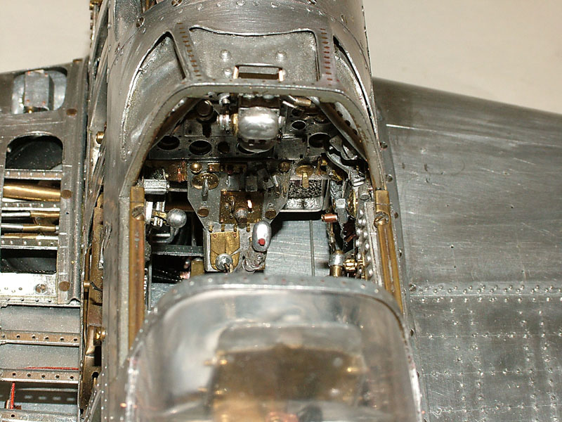 Looking into the Mustang cockpit.