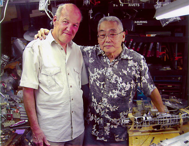 Young Park (right) was visited in his shop by 2005 Craftsman of the Year winner Gerald Wingrove.