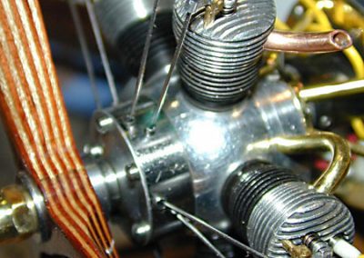 Another close-up of the five-cylinder radial engine.