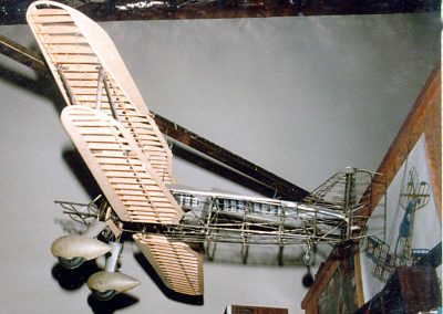 The underside of Alan's Curtiss biplane.