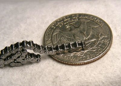 The 1/8 scale drive chain for the Knucklehead engine.