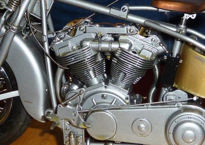 The engine and primary cover from the left side.