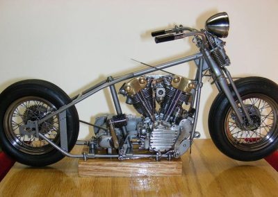Jerry's progress on the 1/8 scale Knucklehead.