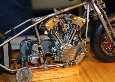 More photos of the nearly finished scale Knucklehead.