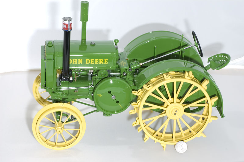 This 1/8 scale 1936 John Deere "D" tractor is fully functional. 