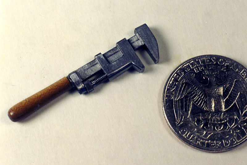 A functional miniature monkey wrench.