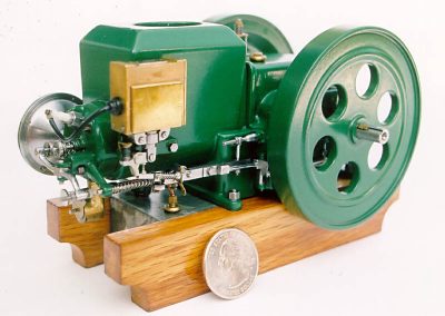 The other side of Jerry's scale model Stover hit 'n miss engine.