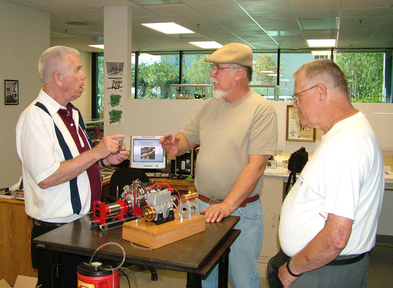  In October, 2007 Jerry (left) visited with founder Joe Martin (right), and shop craftsman Tom Boyer.