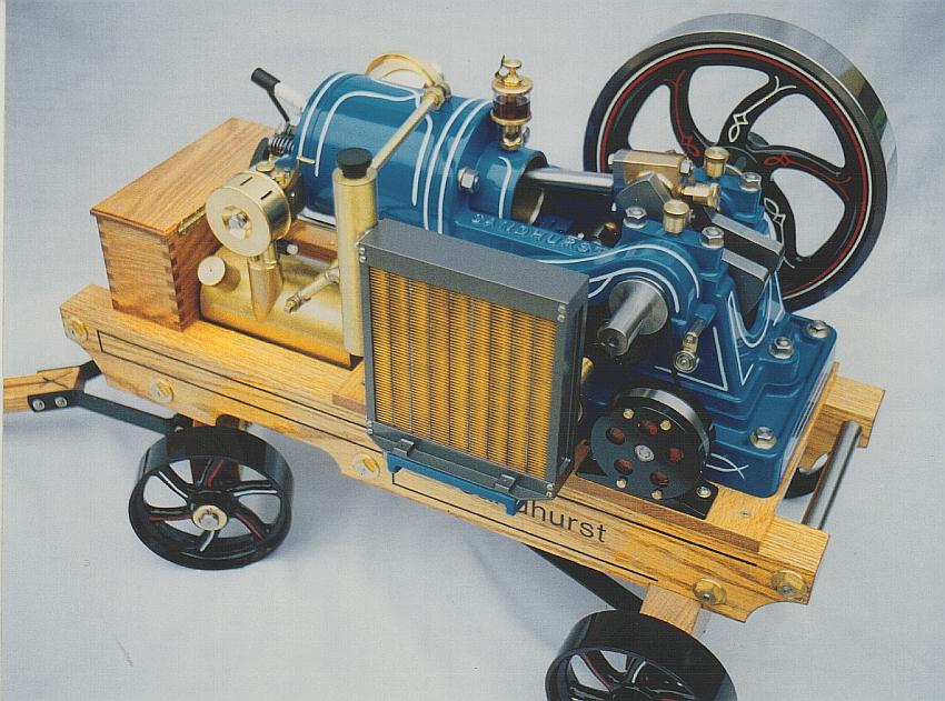 A Stuart Turner Sandhurst engine built and modified by Jerry.