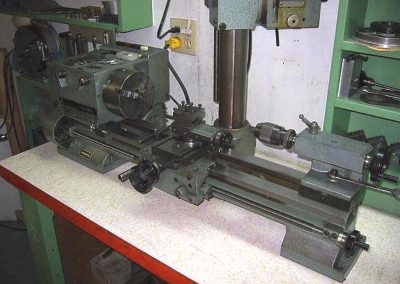 Jerry’s 1968 Emco Maier Maximat 7 small geared lathe.