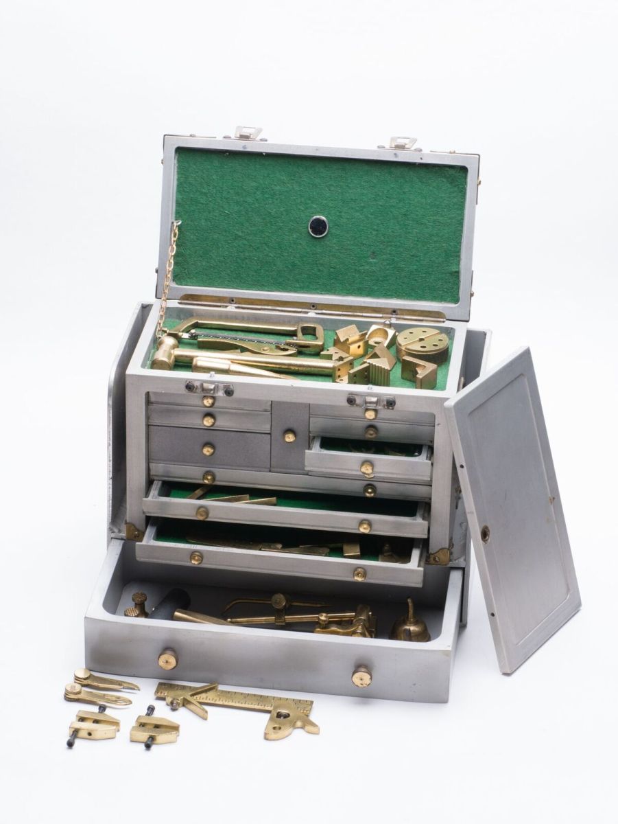 Abraham's miniature machinist's toolbox.