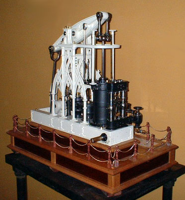 Clif's 1/12 scale model Gothic steam engine.