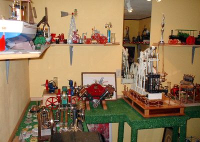 Clif's model display room.