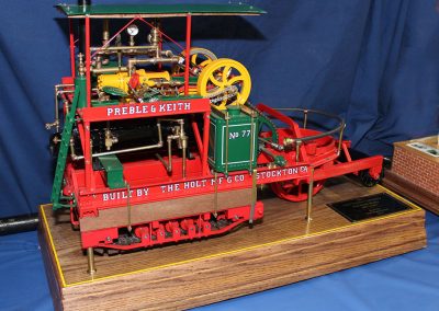 Clif's scale model 1904 Holt #77 steam tractor.