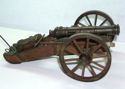 This miniature French cannon is from the era of Louis XV.