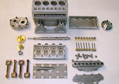 Seal engine components laid out.