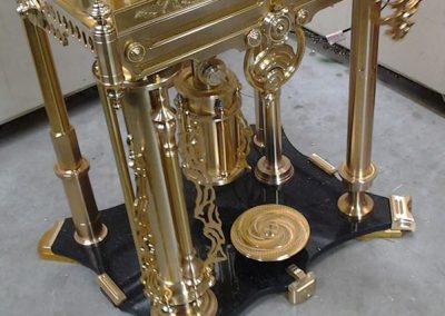 Another look at the brass clock base.