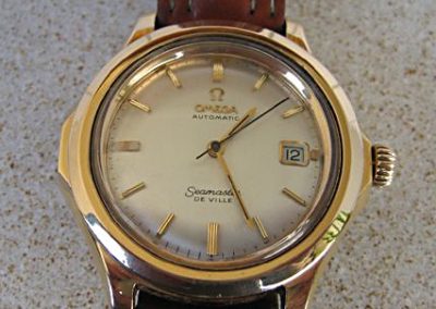 Germano created the case for this high quality Omega wrist watch.